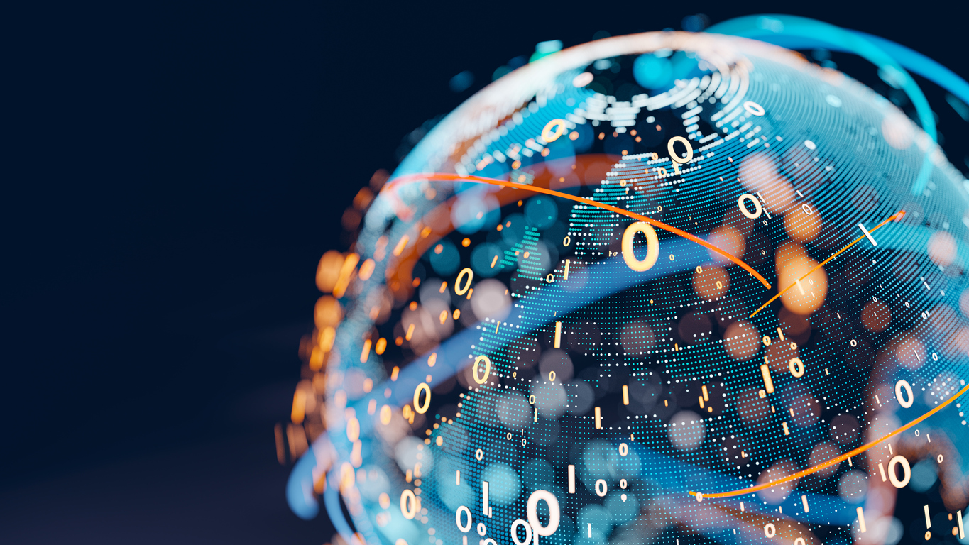 Globe with data to represent GeoLift